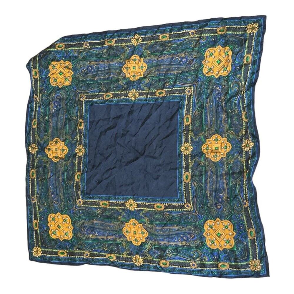 Casual Corner 100% Silk Vintage Scarf